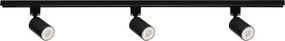 Kanlux 45922 - Sínrendszeres spotlámpa ALTEAR 3x GU10/10W/230V, 1 m, fekete