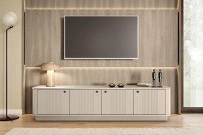 Vesper 4D TV-szekrény 187 cm talapzaton - kasmír / fekete fogantyúk