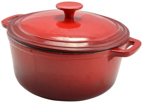 Perfect Home Zománcozott öntöttvas lábas 24 cm, 3,6L türkizkék vagy zöld 16637