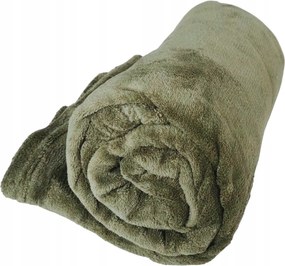 Takaró Ágytakaró Puha Polár Flanel Fotel Ágy Zöld 140x200 cm
