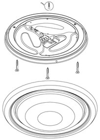 Eglo 96023 - LED Mennyezeti lámpa CAPASSO LED/18W/230V