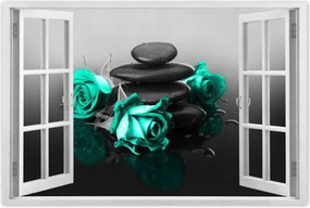 Poszter 60x40 Menta rózsa Spa Wellness