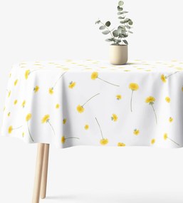 Goldea ovális pamut terítő - pitypangok 140 x 280 cm