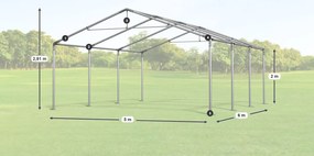 Party sátor 5x6x2m Comfort PVC 240g szúnyoghálóval Summer