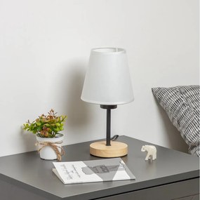 Brilagi - Asztali lámpa NUBILA WOOD 1xE27/25W/230V tölgy/fehér