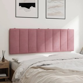 rózsaszín bársony fejtámla párna 120 cm