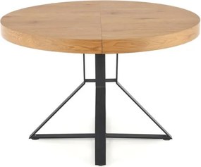 Mercy bővíthető étkezőasztal – arany tölgy / fekete 120 – 160 cm