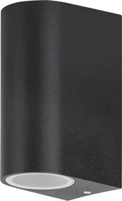 Rabalux kültéri fali lámpa gu10 2x35w fekete chile