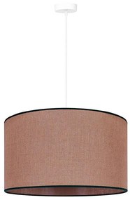 Duolla - Csillár zsinóron ROLLER 1xE27/15W/230V átm. 40 cm barna/fekete