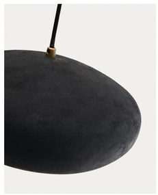 Fekete függőlámpa fém búrával ø 30 cm Inda – Kave Home