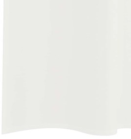 2 db fehér fátyolfüggönyök hurokkal 140x245 cm