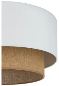 Duolla - Mennyezeti lámpa BOHO 1xE27/15W/230V átm. 45 cm fehér/barna