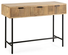 Natúr színű mangófa konzolasztal 38x100 cm Mundra – MOME