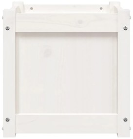 fehér tömör fenyő kerti virágláda 40x40x40 cm