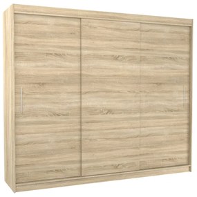 TOSAN 250 ruhásszekrény, 250x215x58, tölgy sonoma