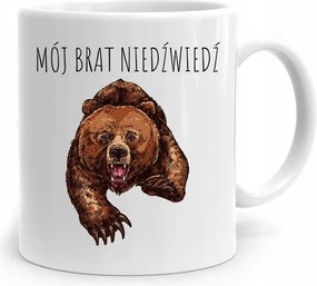 Bögre Ajándék Testvéremnek Medve Nyomtatott Fényképpel