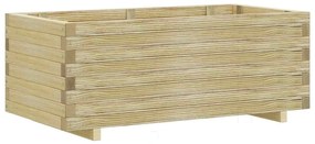 vidaXL téglalap alakú fa magaságyás 100 x 50 x 40 cm