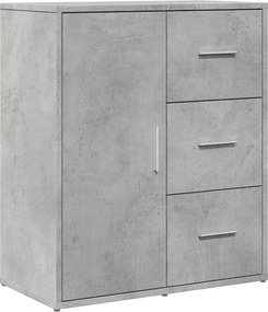 vidaXL betonszürke szerelt fa tálalószekrény 60 x 31 x 70 cm