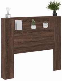 Fejtámla polcokkal Barna Tölgy 120 x 16,5 x 103,5 cm Faanyag