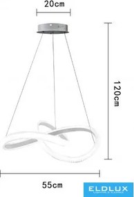 ELDLUX LP-25BN Modern Led Függesztett Lámpa IP20