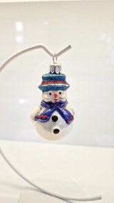 KarĂĄcsonyfa gömb ĂŒveg hĂłember forma sapka