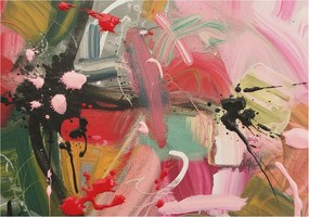 Fotótapéta Fali ragasztó szett Színes káosz 208x146 ragasztó