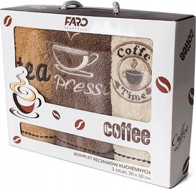 Konyhai törölköző szett 3 db 30x50 cm Faro