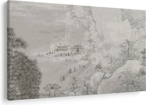 Kép - Kínai táj (90x60 cm)