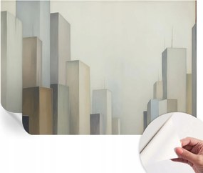 Fotótapéta Öntapadós tapéta a szobába Városi felhőkarcolók 152x104 cm