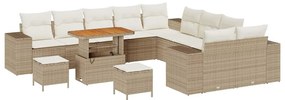 Kerti Kanapé Szett 13 pcs Beige és krém 90 x 55 x 71 cm