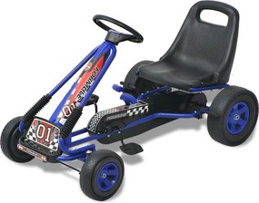 vidaXL pedálos gokart kocsi állítható üléssel kék