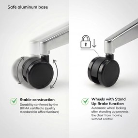 Ergonomikus irodai szék fekete VECTOR