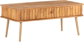 vidaXL tömör akácfa dohányzóasztal 100 x 50 x 40 cm