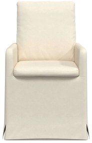 Étkező Székek 2 pcs Bézs 57 x 67 x 98 cm Vászon