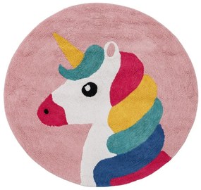 Pamut gyerek szőnyeg ø 100 cm Unicorn – Ixia