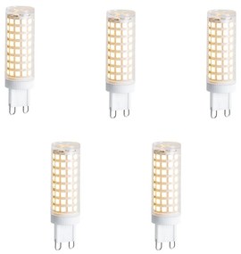 5 darabos G9 szabályozható LED izzó készlet 5,5W 500 lm 2700K