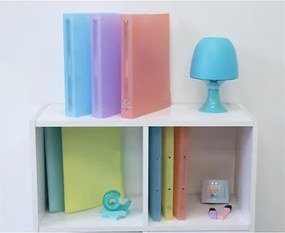 Gyűrűs könyv, 4 gyűrű, 40 mm, A4, PP, EXACOMPTA, pasztell sárga (EX51979E)