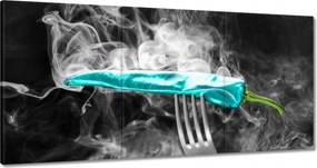 Vászonkép 180x90 Türkiz paprika