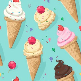 Összecsukható strandnyugágy SAND ICE CREAM, színes kivitel