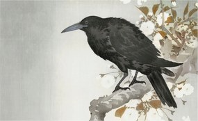 Stílusos Dekoratív Fotótapéta Flizelin Holló virágokkal 416x254 Ragasztó