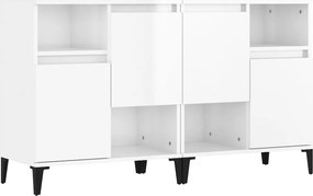 vidaXL 2 db magasfényű fehér szerelt fa tálalószekrény 60 x 35 x 70 cm