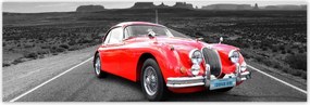 Poszterek 200x66 Piros autó autópálya