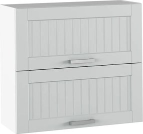 Felső szekrény, világosszürke/fehér, JULIA TYP 12