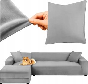 Sarokhuzat Kanapé Napozóágy Sötétszürke Velúr Rugalmas 145-185