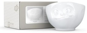 Fehér 'huncut' porcelántálka - 58products