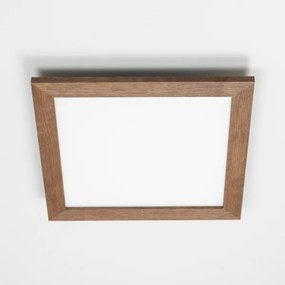 Brilagi - LED Dimmelhető lámpa SLIMFRAME WOOD LED/36W/230V 49,5x49,5 cm + távirányító