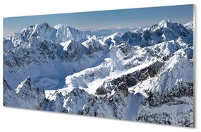 Üvegképek hegyi tél 120x60cm