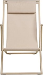 Bézs fém kerti napozóágy Curtis – House Nordic