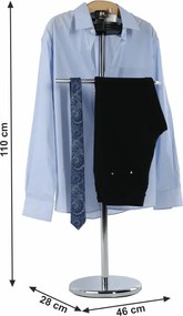 Szobainas, természetes fa/króm, SUNIL