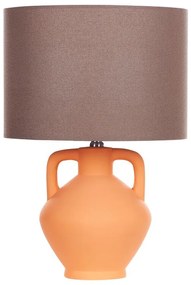 Narancssárga kerámia asztali lámpa LABRADA Beliani